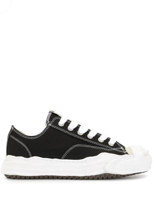 Maison Mihara Yasuiro Hank Low OG Sole Toe Cap Canvas - Black