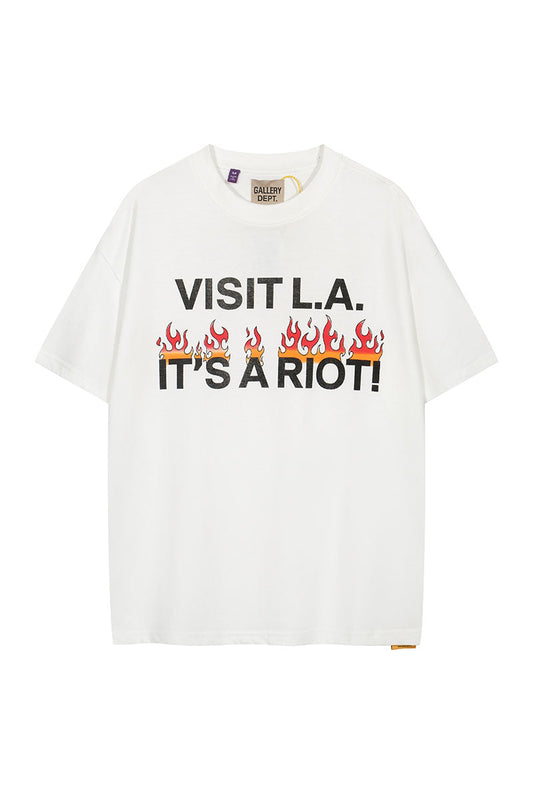 GALLERY DEPT. L.A Its A Riot T-Shirt White