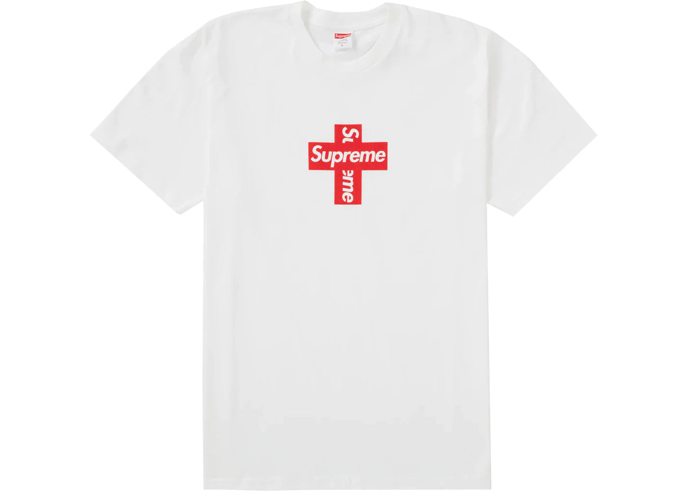Supreme Cross Box Logo Tee White - FW20