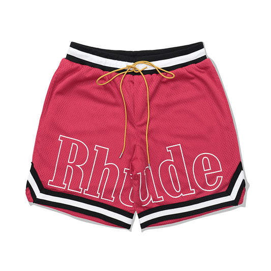 Rhude Court Logo Short Red