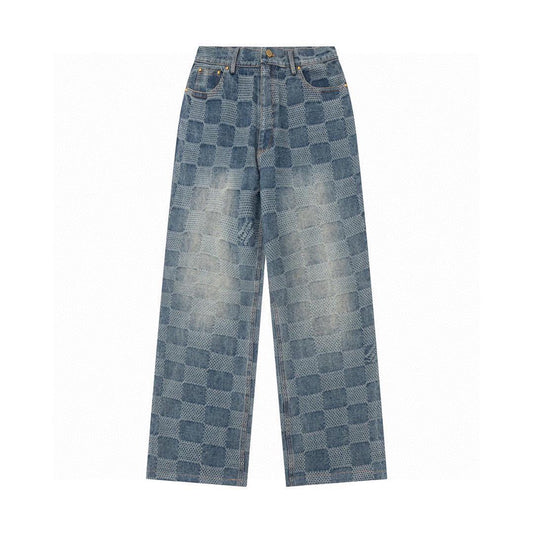 Louis Vuitton Damier Bootcut Denim Pants