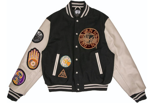 Stussy x Dries Van Noten Varsity Jacket Black
