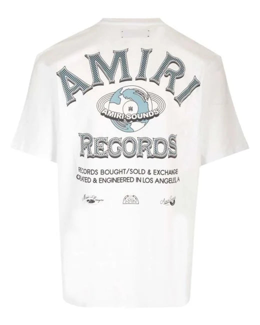 AMIRI Global Records Tee White