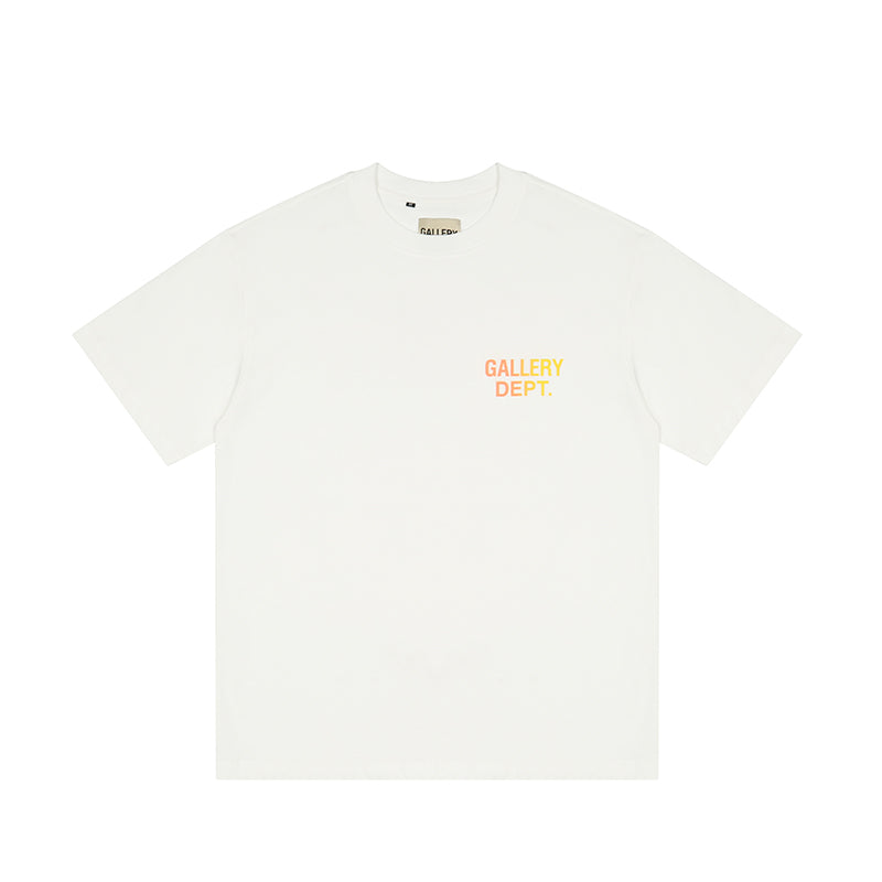Gallery Dept. - Boardwalk Logo-Print Distressed T-Shirt White