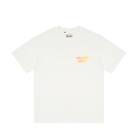 Gallery Dept. - Boardwalk Logo-Print Distressed T-Shirt White