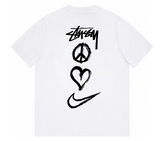 Nike x Stussy Peace, Love, Swoosh T-shirt White