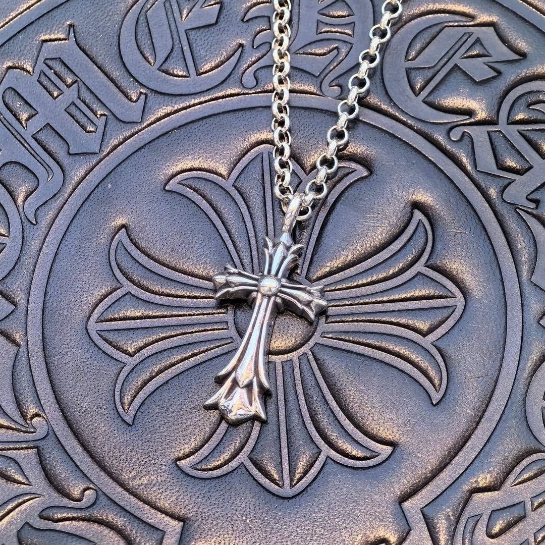 Chrome Hearts - Cross Tiny Pavé After Necklace