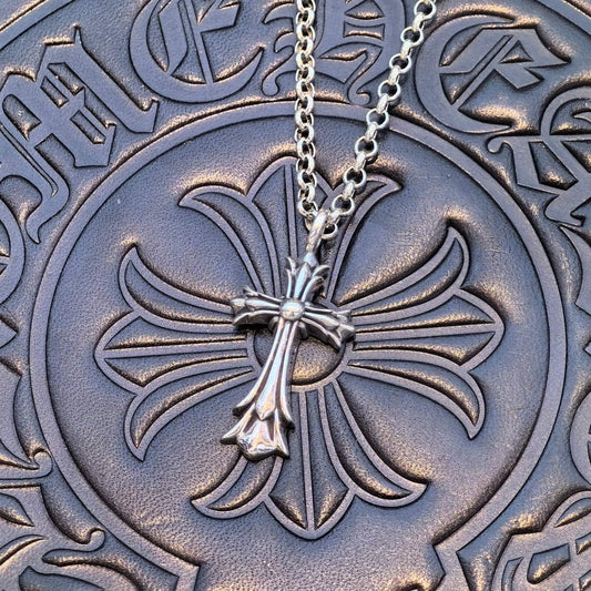Chrome Hearts - Cross Tiny Pavé After Necklace