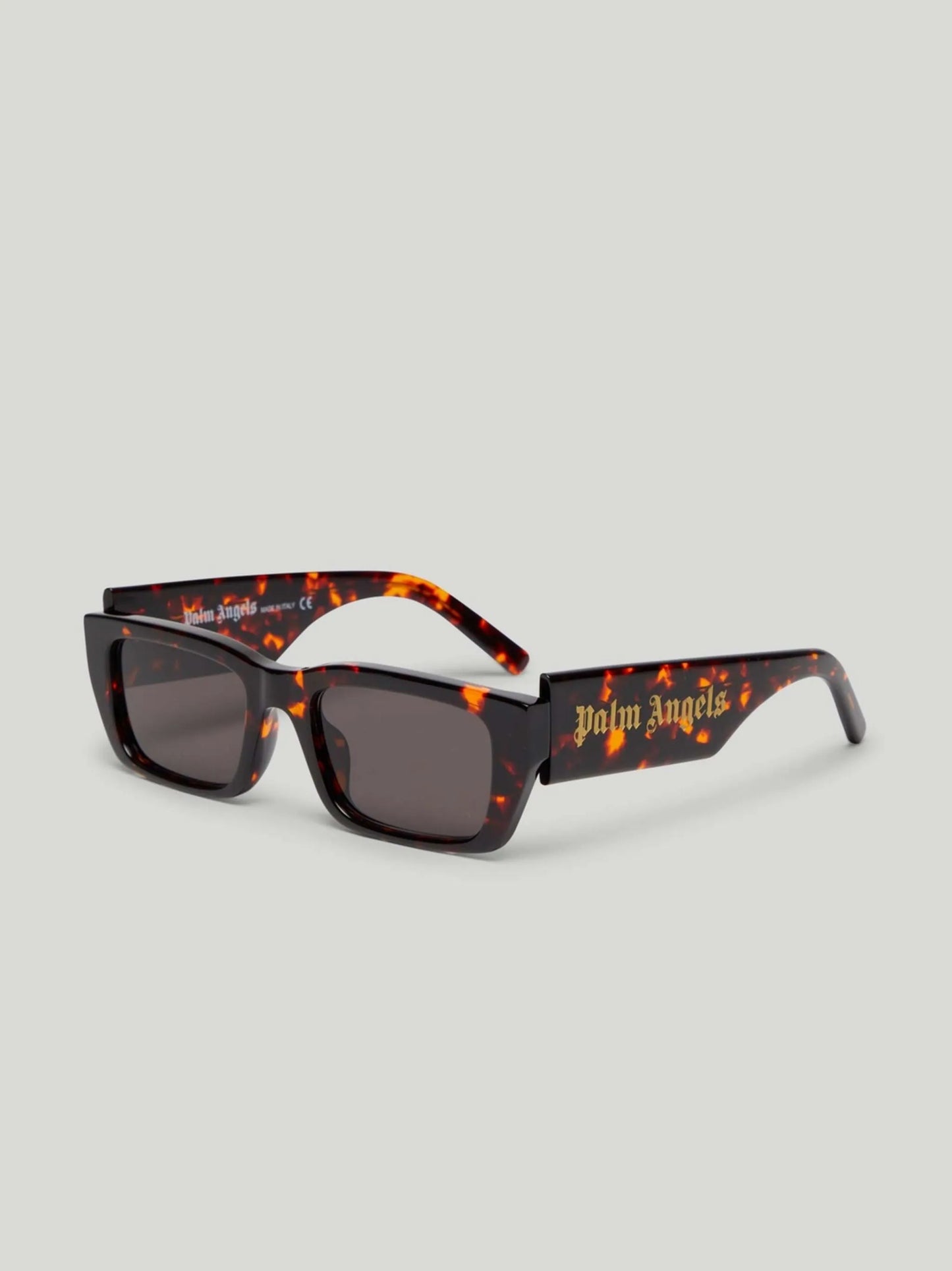 Palm Angels Palm Rectangle Frame Sunglasses Havana