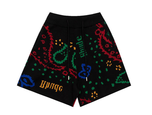 Rhude Bandana Short 'Black/Multicolor'