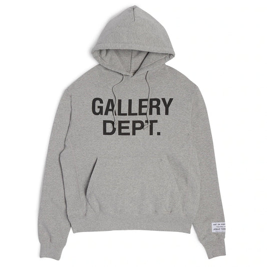 Gallery Dept. Centered Logo Hoodie Grey