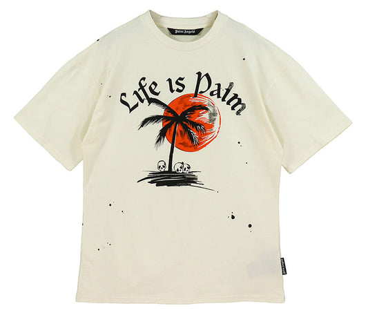 Palm Angels Off-White Paint Splatter T-Shirt