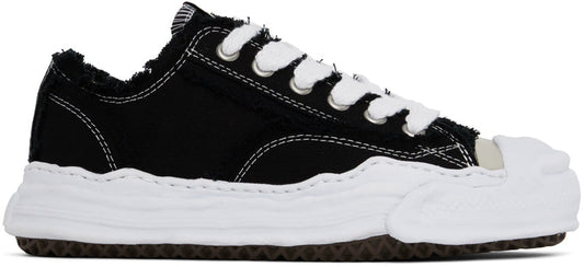 Maison Mihara Yasuiro Baker OG fringed cotton-canvas Black