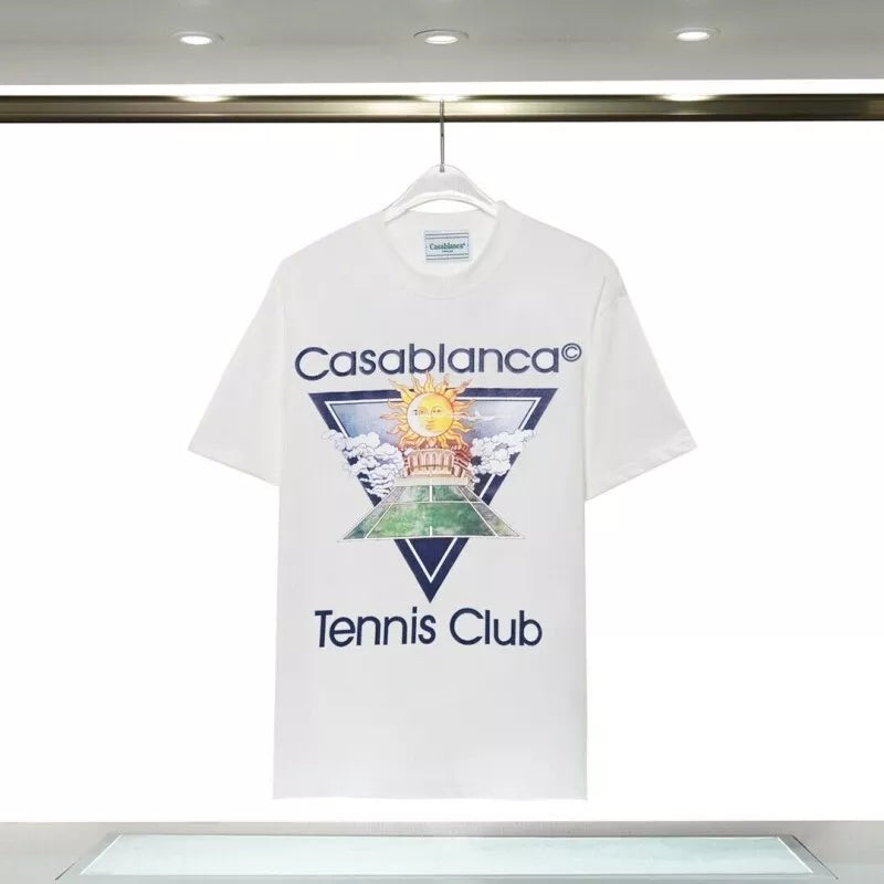 CASABLANCA Tennis Club Sub Printed T-Shirt White