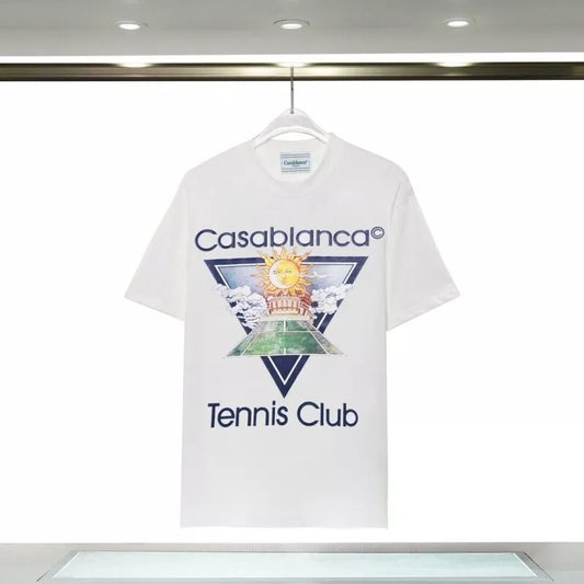 CASABLANCA Tennis Club Sub Printed T-Shirt White