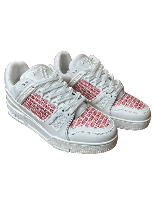 Louis Vuitton LV Trainer Lady Pink White Red