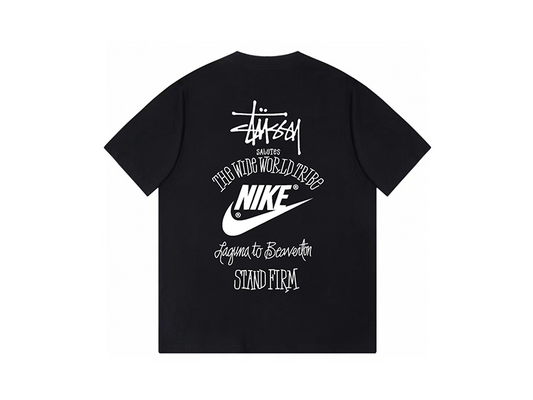 Nike x Stussy The Wide World Tribe T-Shirt Black