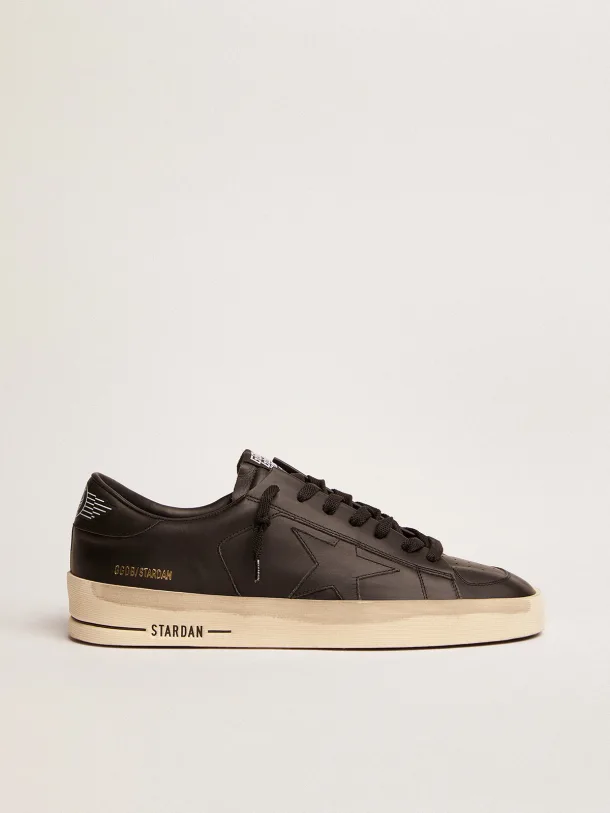 Golden Goose Stardan Total black leather with vintage finish
