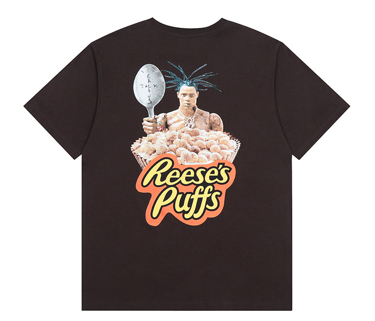 Travis Scott Cactus Jack Reeses Puffs T shirt Brown