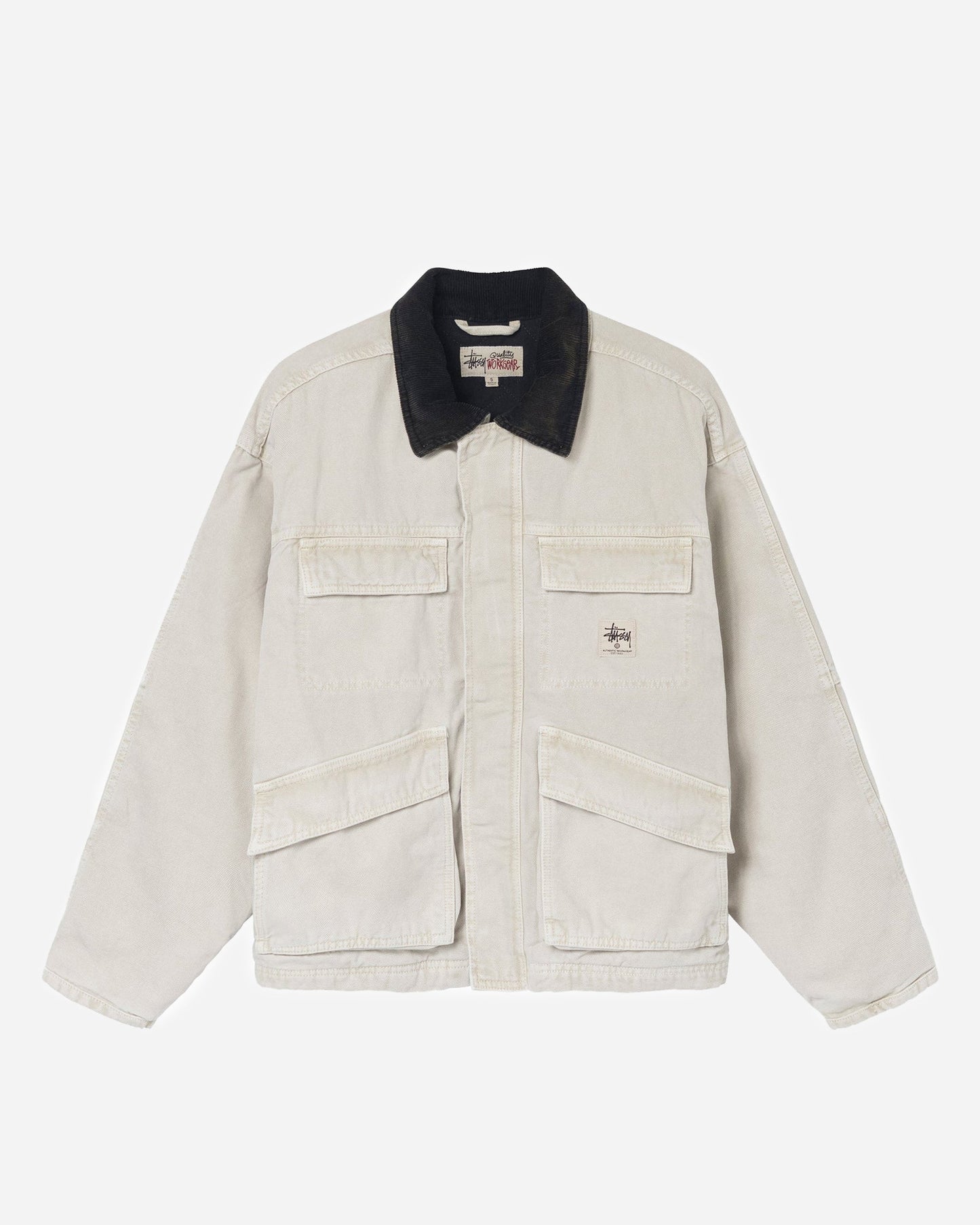 Stussy Washed Jacket White