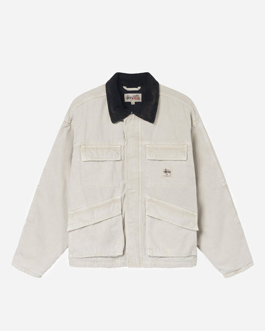 Stussy Washed Jacket White
