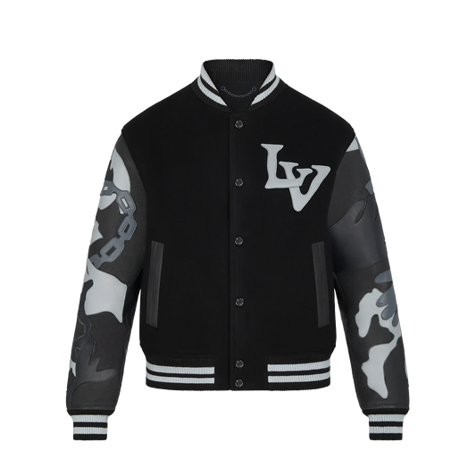 Louis Vuitton Chains Camo Varsity Jacket