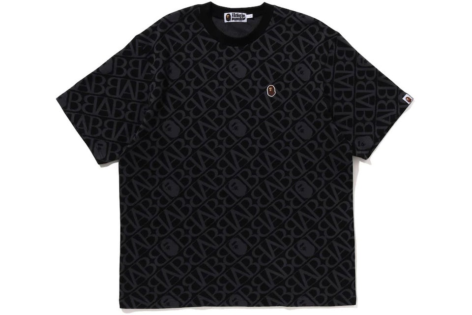 BAPE Sport Monogram Ape Head One Point Tee Black