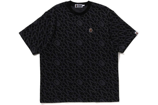 BAPE Sport Monogram Ape Head One Point Tee Black