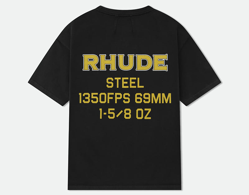 RHUDE Steel T-Shirt | Black