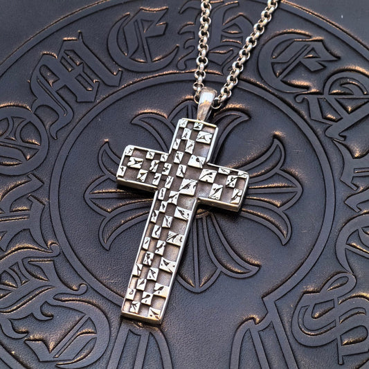 Chrome Hearts - Cross chess pendant necklace