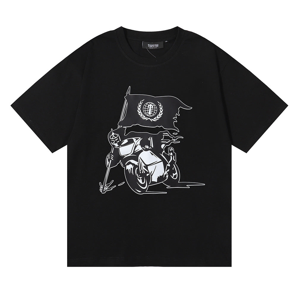 Trapstar Bike Rider Flag Black T-Shirt