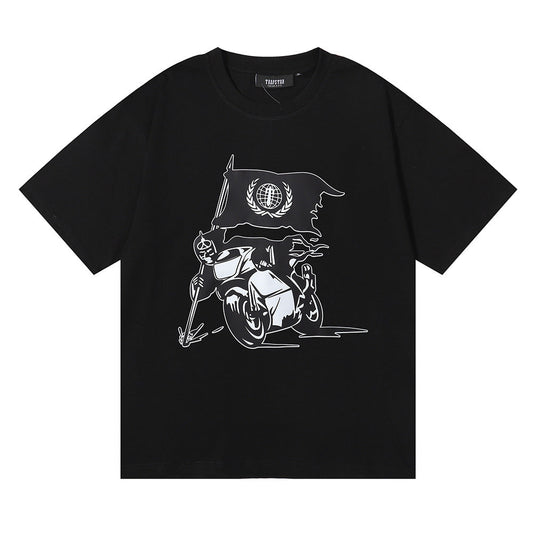 Trapstar Bike Rider Flag Black T-Shirt