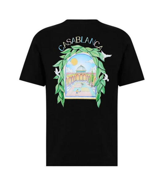 CASABLANCA L’arche Tennis Club T Shirt Black