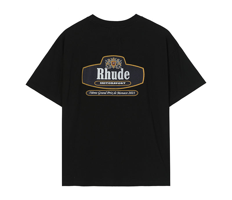 Rhude Racing Crest Tee Black