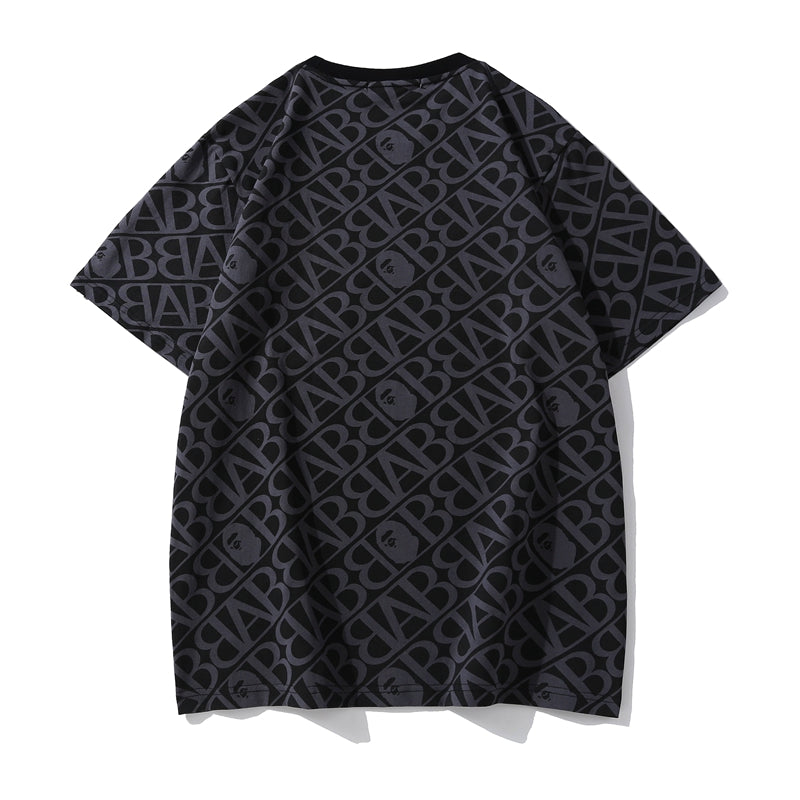 BAPE Sport Monogram Ape Head One Point Tee Black