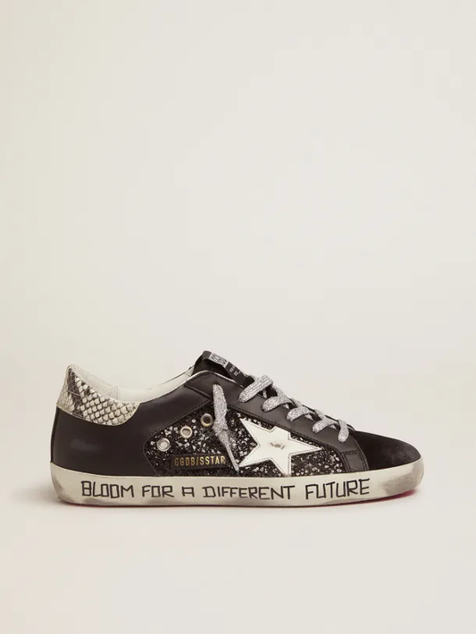Golden Goose LTD sneakers with glitter and handwritten lettering