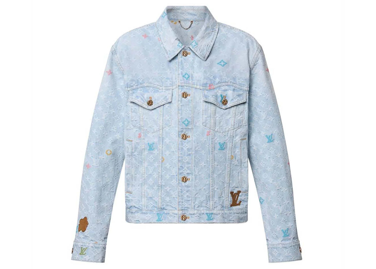 Louis Vuitton by Tyler, the Creator Monogram Denim Jacket Washed Indigo