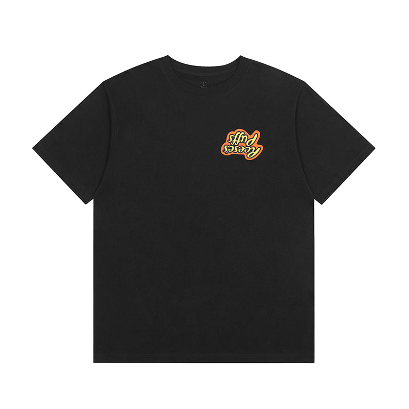 Travis Scott Cactus Jack Reeses Puffs T shirt Black