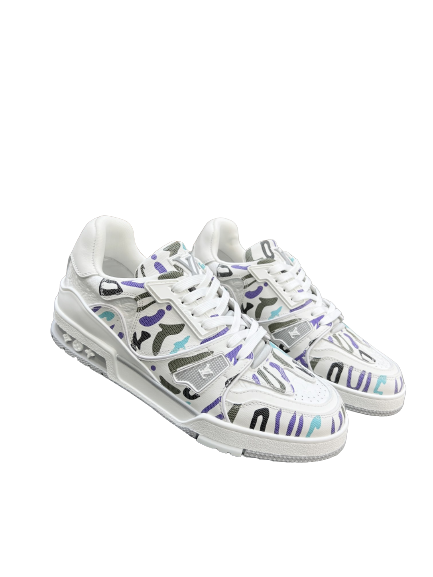 Louis Vuitton x Yayoi Kusama LV Trainer White Zebra