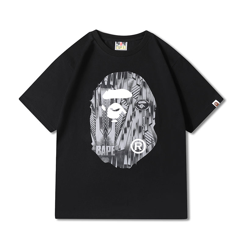 BAPE Speed Racer Big Ape Head Tee Black Grey