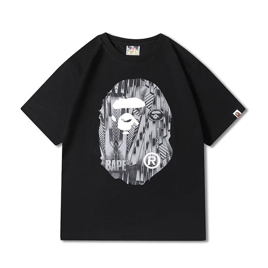 BAPE Speed Racer Big Ape Head Tee Black Grey