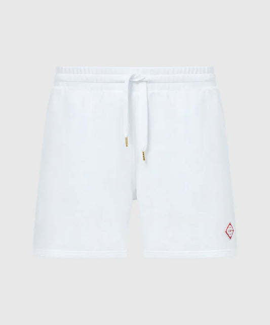 CASABLANCA Logo Emblem Shorts White