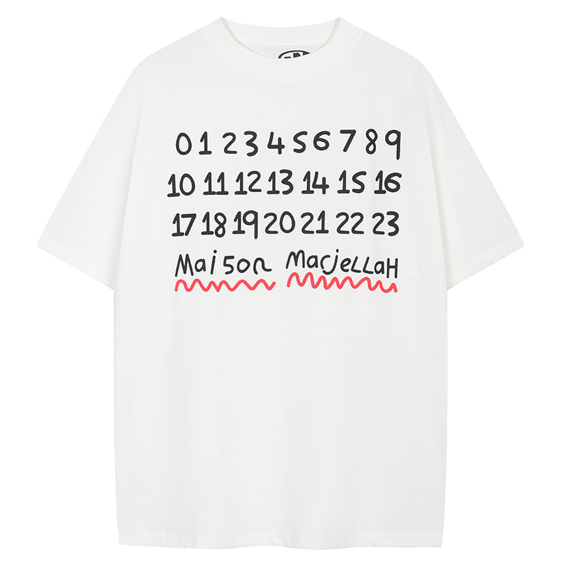 Maison Margiela Number Logo T-shirt White