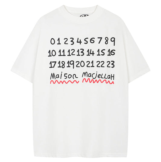 Maison Margiela Number Logo T-shirt White