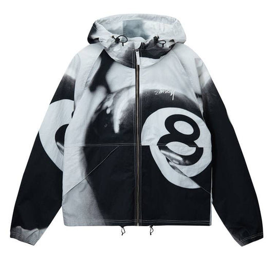 Stussy 8 Ball Beach Shell 'Grayscale'