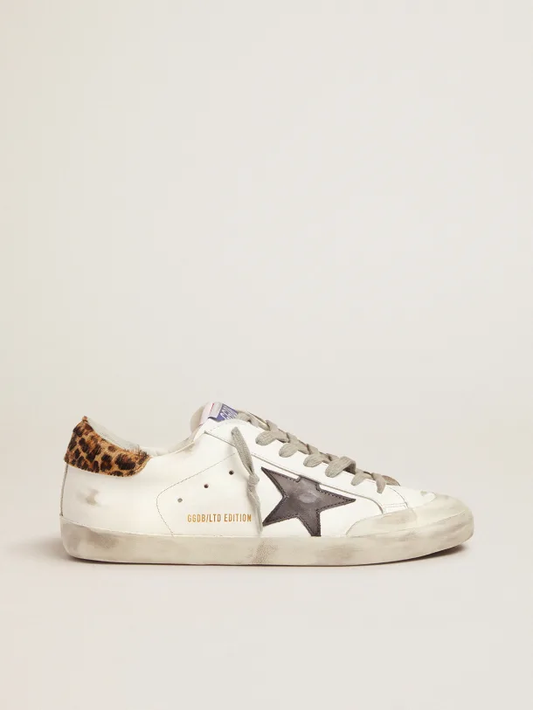 Golden Goose LAB Limited Edition Super-Star with double tongue and leopard-print heel tab