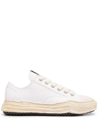 Maison Mihara Yasuiro Baker OD OG Sole Canvas Low White