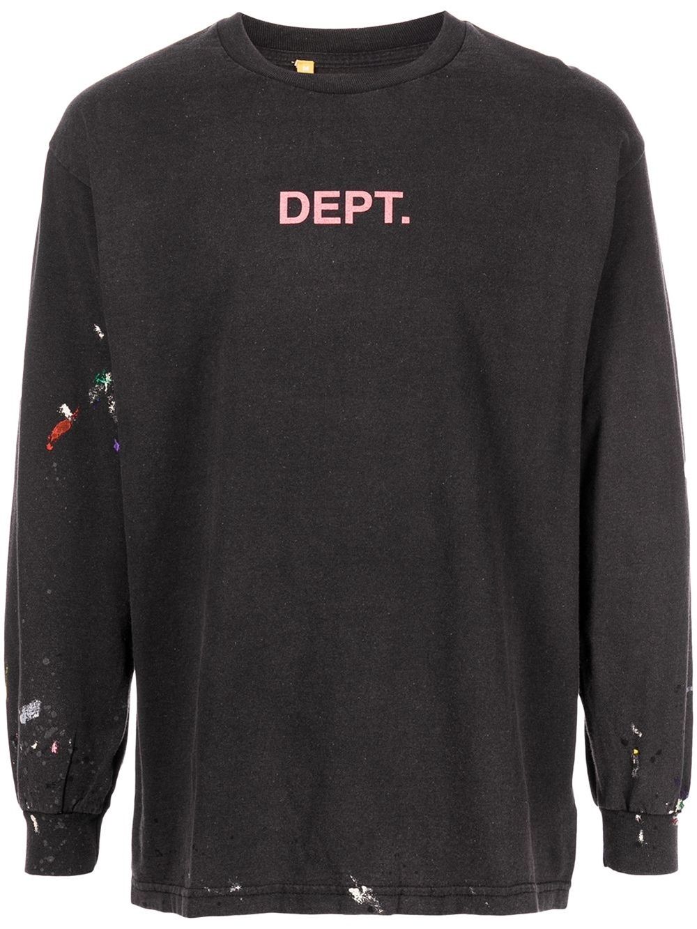 Gallery Dept. - Paint-Splattered Logo-Print Cotton-Jersey