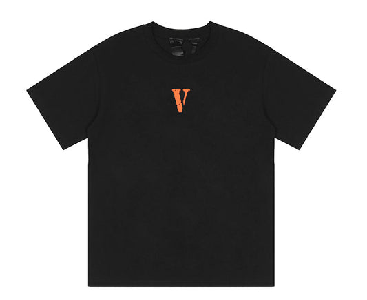 Vlone Friends Logo Printed T-Shirt Black