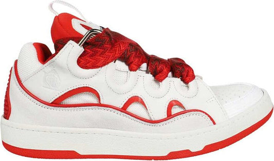 Lanvin Curb Sneaker White Red